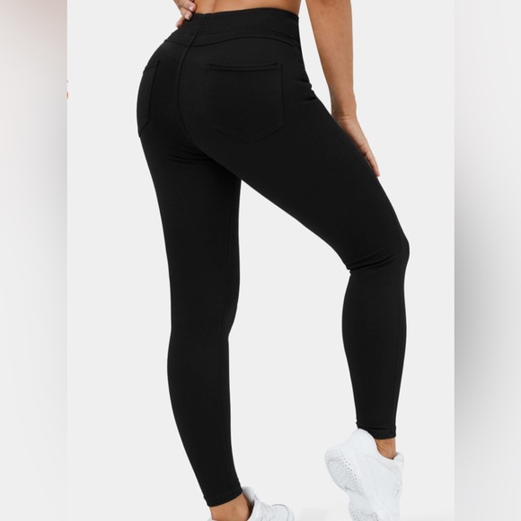 Halara Magic black denim leggings - Picture 1 of 4
